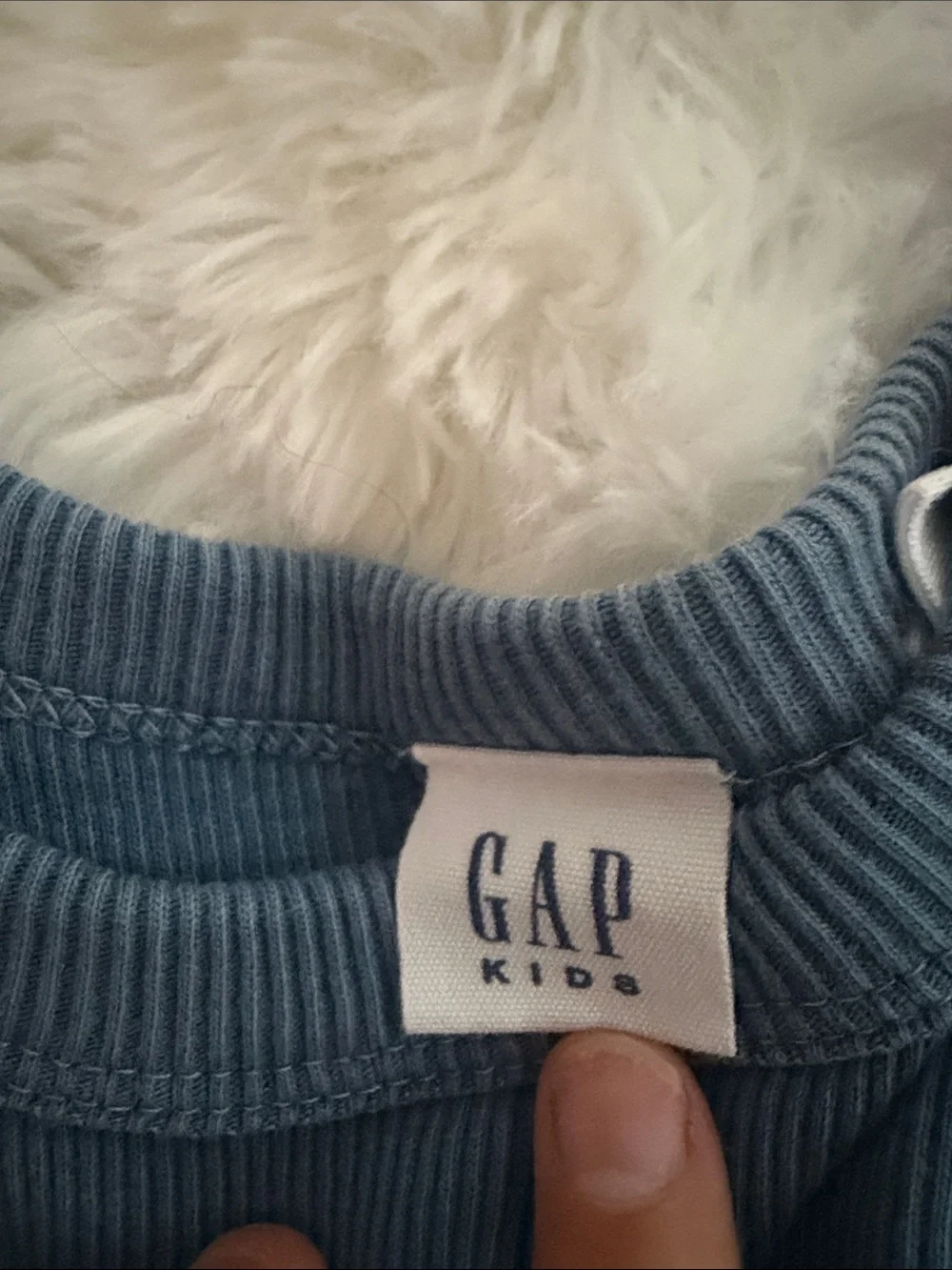 GAP Blue Ribbed Tank Dress for Kids